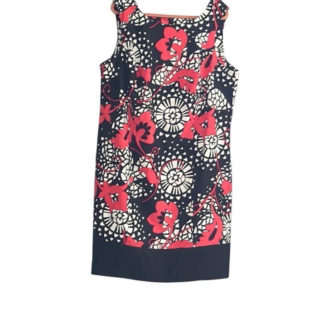 ALYX Dress Size 20, floral, red, black and white.